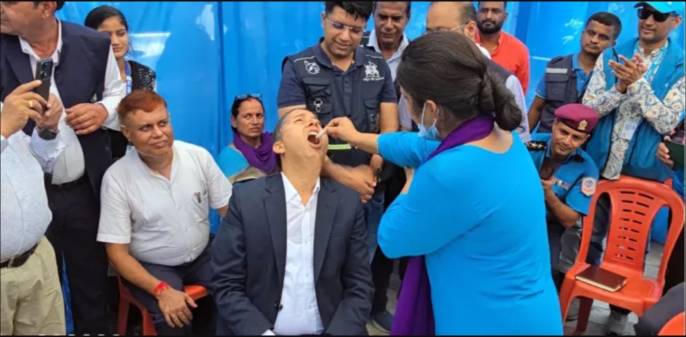 हैजा संक्रमण रोक्न पर्सामा खोप अभियान चल्दै